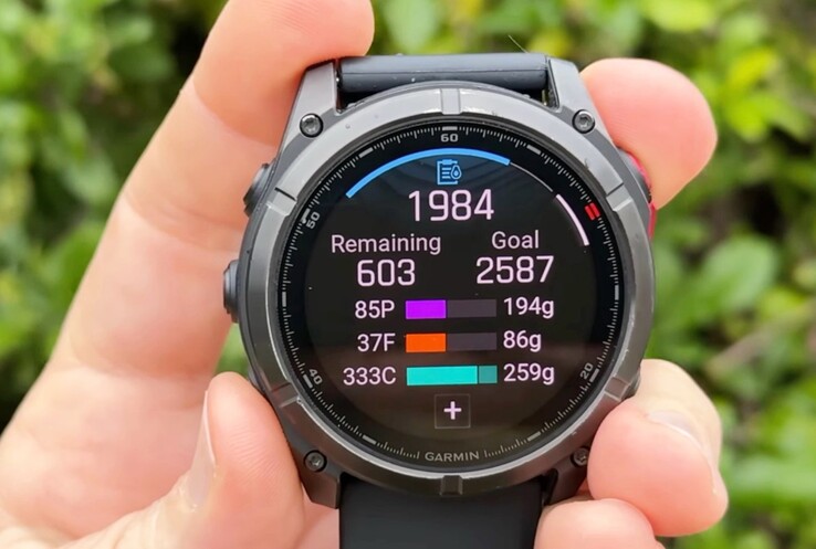 Muchas funciones del seguimiento nutricional de Garmin sólo están disponibles en el smartphone, no en el smartwatch. (Fuente de la imagen: DC Rainmaker)