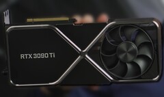 La tarjeta Nvidia GeForce RTX 3090 Ti fue revelada en el CES 2022. (Fuente de la imagen: Nvidia - editado)