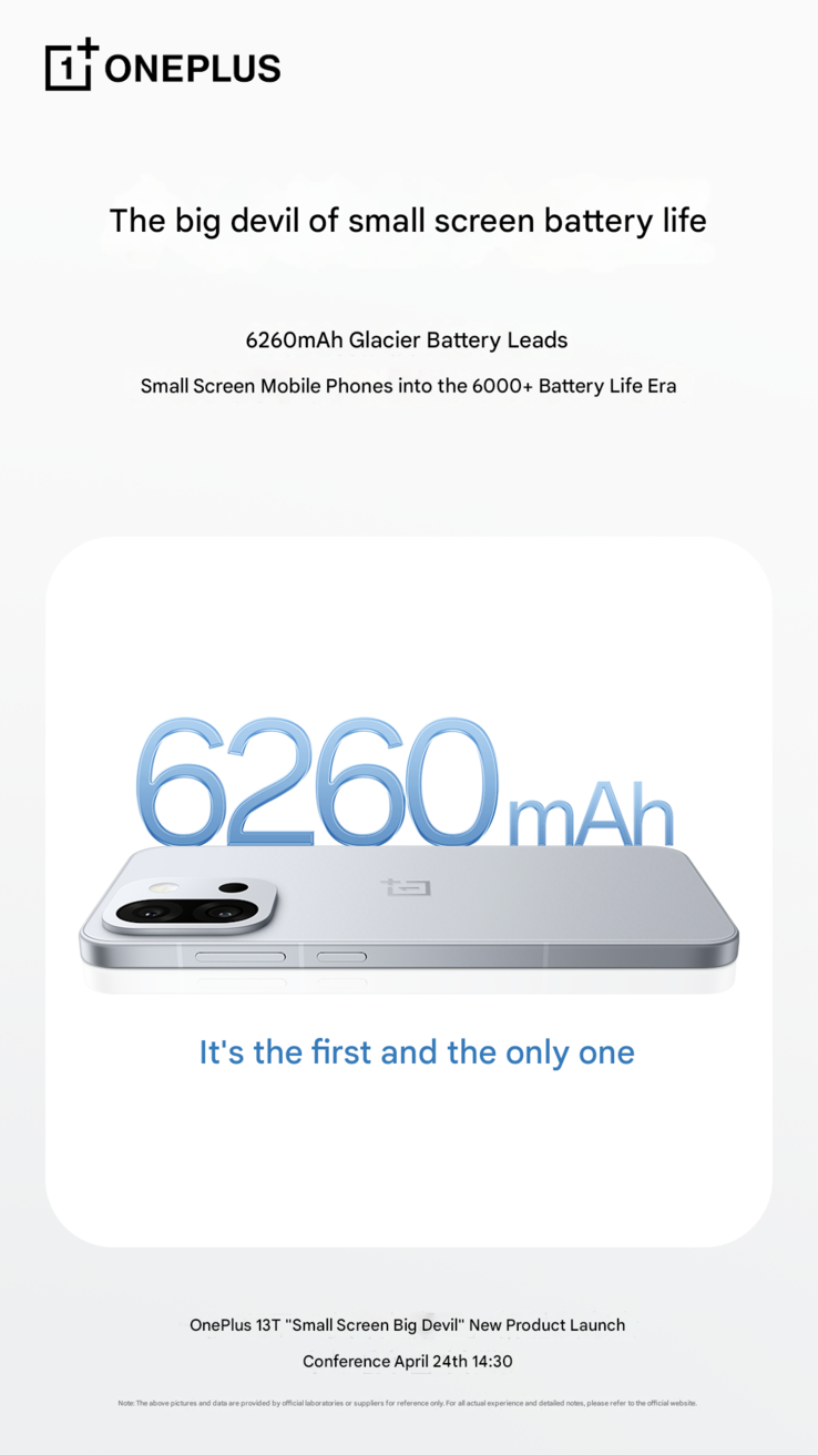 OnePlus confirma la capacidad de la batería de 13T (Fuente de la imagen: OnePlus - machine translated)