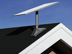 El kit estándar Starlink de montaje pivotante de antenas parabólicas para tejados. (Fuente de la imagen: Starlink)