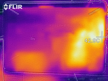 Imagen de calor bajo carga - lado inferior