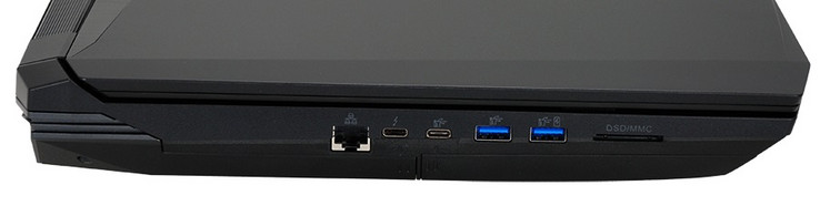 Izquierda: Gigabit RJ-45, Thunderbolt 3, USB 3.0 Type-C, 2x USB 3.0, lector SD