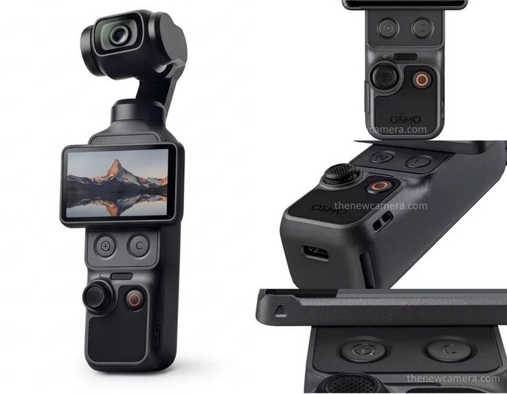 Primeros renders de aspecto oficial de la DJI Osmo Pocket 4.