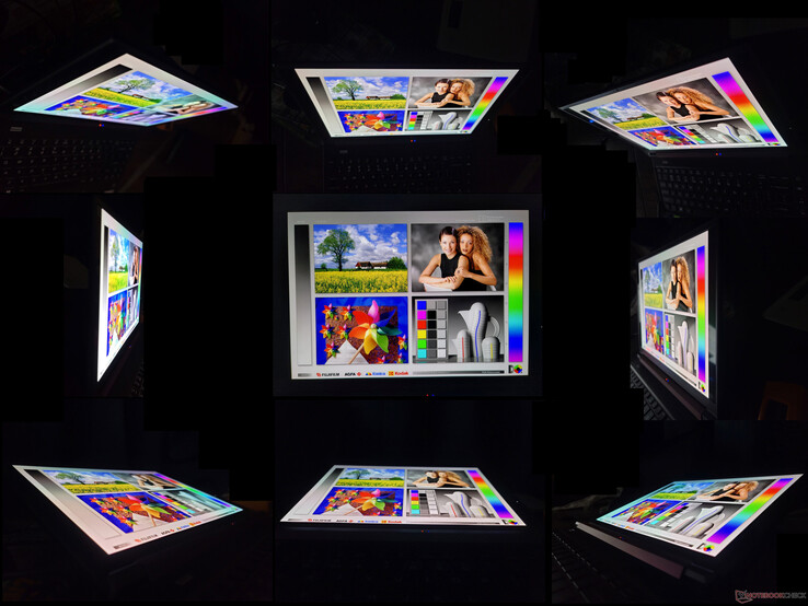 Amplios ángulos de visión del OLED. Un efecto de arco iris exclusivo de OLED se hace notar si se ve desde ángulos extremos