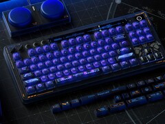 El 8BitDo Retro 87 Teclado Mecánico Mecha Break: Panther Edition tiene luces RGB. (Fuente de la imagen: 8BitDo)