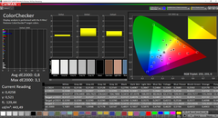CalMAN ColorChecker calibrada (AdobeRGB)