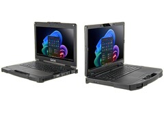 El modelo AMD viene con una pantalla de 15,6 pulgadas, mientras que el modelo Intel es ligeramente más pequeño con una pantalla de 13,3 pulgadas. (Fuente de la imagen: Getac)