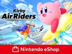 Se muestra el banner de Kirby Air Riders en Nintendo eShop (Fuente de la imagen: Nintendo eShop con modificaciones)