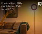 La cuenta de Instagram de Philips Hue Italia ha compartido una imagen de una lámpara de pie sin estrenar. (Fuente de la imagen: Philips Hue Italia vía Hueblog)