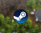 En la imagen, el logotipo de Steam superpuesto sobre una captura de pantalla de Wayblazer Dämmerung.