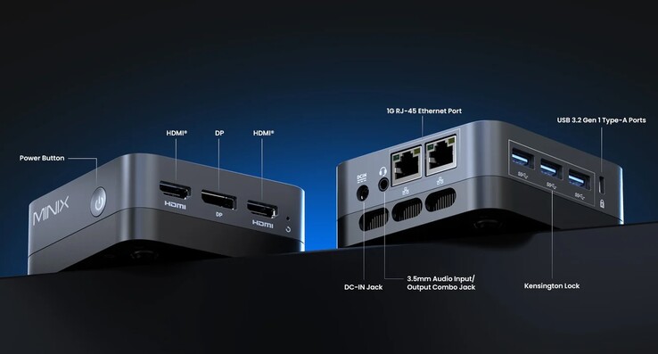 El mini PC Minix Neo X95 está repleto de puertos.