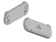 El llamado TrimUI Smart Pro Mini parece dispuesto a rivalizar con el Anbernic RG40XX H. (Fuente de la imagen: vía Baidu - editado)