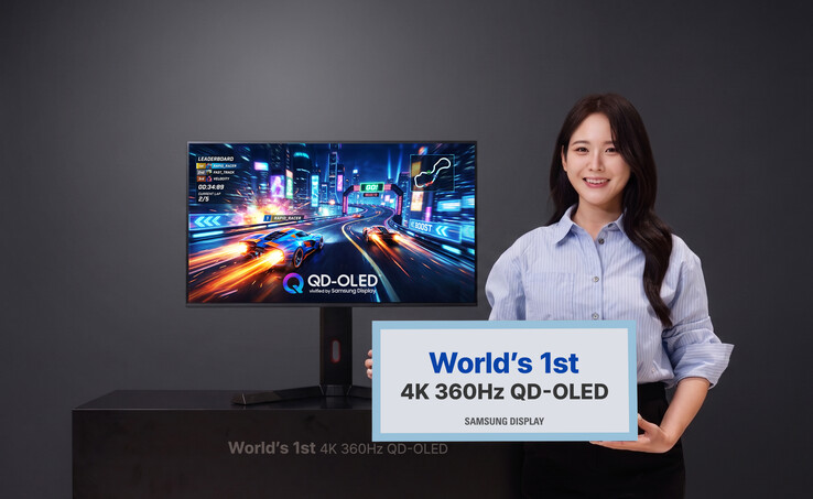 Samsung Display desarrolla el primer QD-OLED 4K de 360 Hz del mundo para monitores.