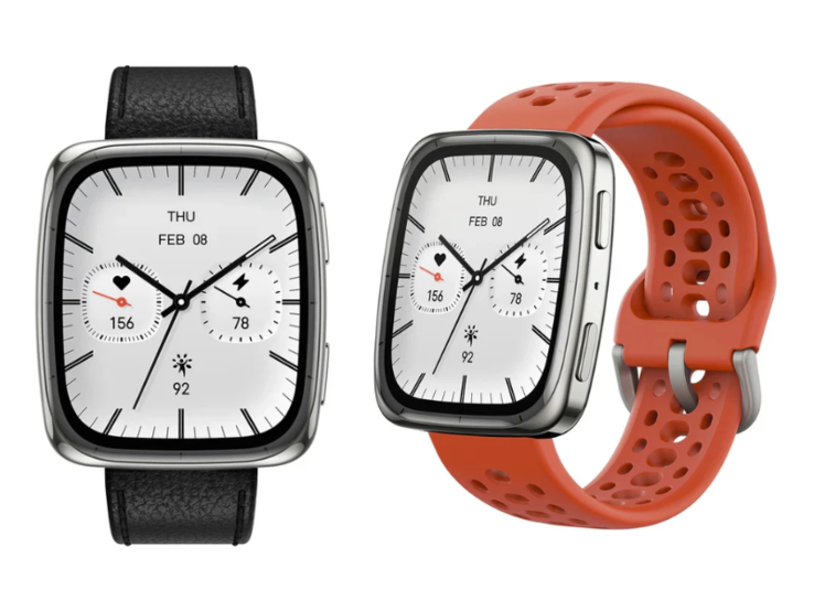 El smartwatch Amazfit Active 2 Square viene con dos correas. (Fuente de la imagen: Amazfit)