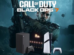 Cartel de Call of Duty: Black Ops 7 con las consolas PS5 y Xbox (Fuente de la imagen: captura de pantalla, Call of Duty YouTube con ediciones)