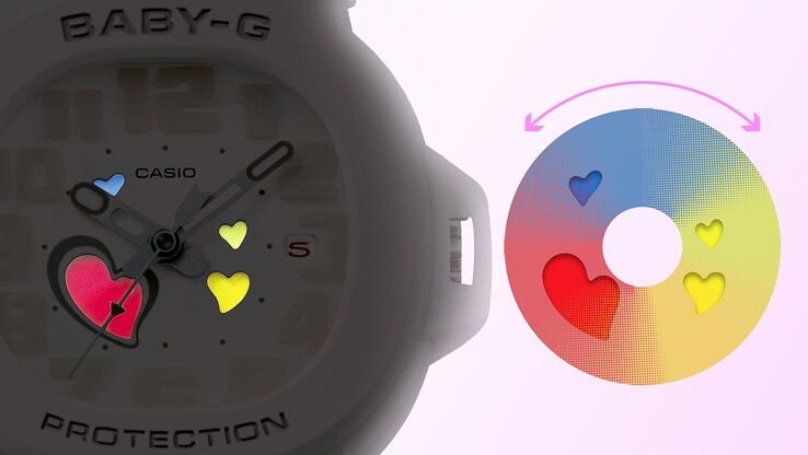 El reloj Casio G-Shock BGA-10-7A tiene un diseño que cambia de color. (Fuente de la imagen: Casio)