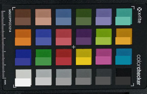 ColorChecker: El color de destino se muestra en la mitad inferior de cada campo.