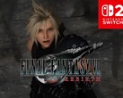 Se muestra el banner de Final Fantasy 7 Rebirth Switch 2