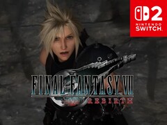 Se muestra el banner de Final Fantasy 7 Rebirth Switch 2