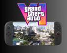 Logotipo de GTA 6 sobre Switch 2 (Fuente de la imagen: Rockstar Games, Nintendo of America con ediciones)