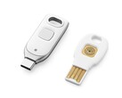 La nueva Titan Security Key de Google puede almacenar hasta 250 claves de acceso en una memoria USB-C. (Imagen: Google)