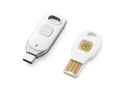 La nueva Titan Security Key de Google puede almacenar hasta 250 claves de acceso en una memoria USB-C. (Imagen: Google)
