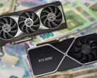 Sin embargo, las tarjetas de la serie Radeon RX 6000 y la gama GeForce RTX 30 siguen teniendo un precio excesivo. (Fuente de la imagen: AMD/Nvidia/Unsplash - editado)