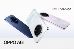 El Oppo A6L está disponible en colores blanco, azul y rosa (Fuente de la imagen: Oppo)