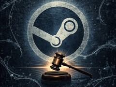 Se muestra la pancarta de la demanda antimonopolio de Valve
