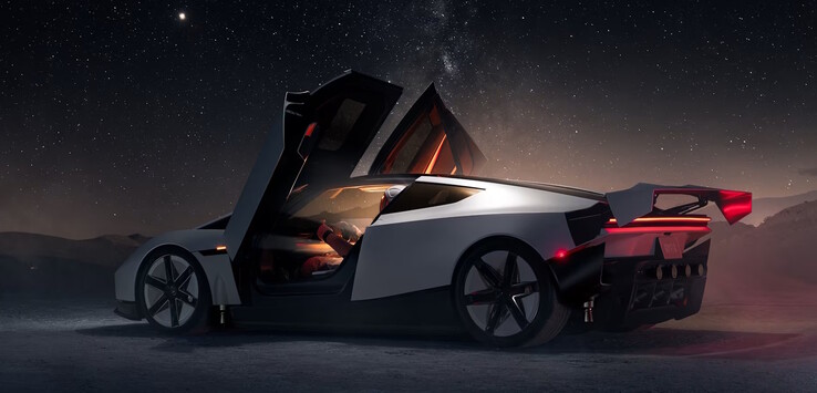 El Tesla Roadster EV está fabricado con fibra de carbono, magnesio y titanio ligeros.