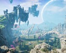Una imagen que muestra el mundo abierto en Edge of Eternity.