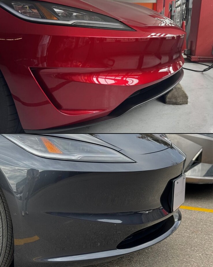 Tesla Model 3 Performance vs Highland labio delantero partido