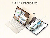Oppo venderá el Pad 5 Pro con un accesorio de teclado flotante que imita al iPad Pro.