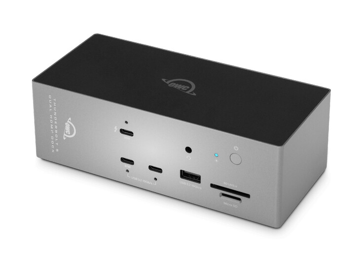 La estación de acoplamiento Thunderbolt 5 presenta un lenguaje de diseño inconfundiblemente propio de OWC.
