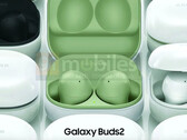 Un nuevo render de Galaxy Buds2. (Fuente: 91Mobiles)