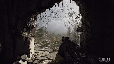 Esta captura de pantalla destaca el gran uso de Nanite para la representación detallada de las ruinas (Fuente de la imagen: GSC Game World)