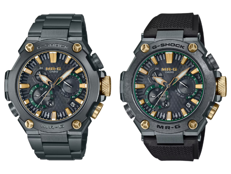 Los Casio G-Shock MRG-B2000BG-3A (izquierda) y MRG-B2000RG-3A (derecha). (Fuente de la imagen: Casio)