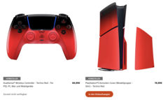 La funda aún se puede pedir, el mando ya está agotado en Alemania (Fuente de la imagen: Captura de pantalla/Playstation Direct)