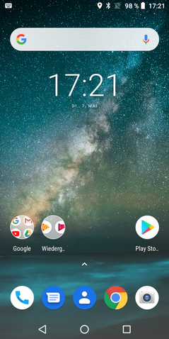 Pantalla de inicio predeterminada