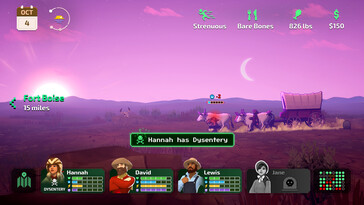 Una imagen que muestra una carreta en «The Oregon Trail».