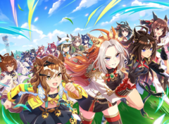 Umamusume: Pretty Derby se lanza en Steam con soporte completo en inglés: interfaz, voces en off y subtítulos. En la imagen, una estilizada captura de pantalla del juego. (Fuente de la imagen: Cygames, Inc.)