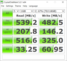 CrystalDiskMark 5 - SSD primario