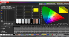 CalMAN ColorChecker (espacio de color de destino P3)