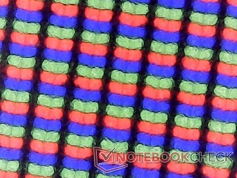 Subpíxeles RGB mate con un granulado mínimo