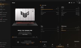 Modos de actuación de Armoury Crate