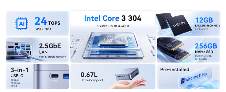 Características principales del mini PC Kron k5