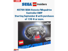 Una supuesta filtración que muestra la réplica en LEGO de un mando de SEGA Genesis (fuente de la imagen: Itavix bricks Instagram)