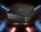 Mini PC Redragon MPC745 sobre un fondo futurista