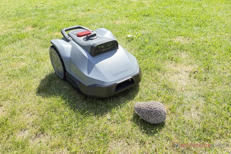 Durante las pruebas, el TerraMow Mini 500 detectó de forma fiable nuestro erizo de juguete y otros obstáculos.