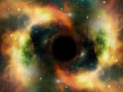 Ilustración artística de un agujero negro. (Fuente de la imagen: geralt - Pixabay)